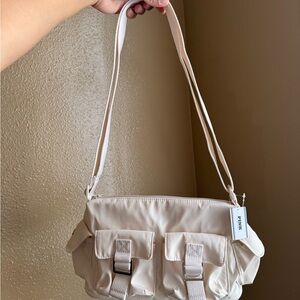 PINK Beige Shoulder Bag